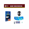 Helmet visor protector kit with tinted shield film and accessories